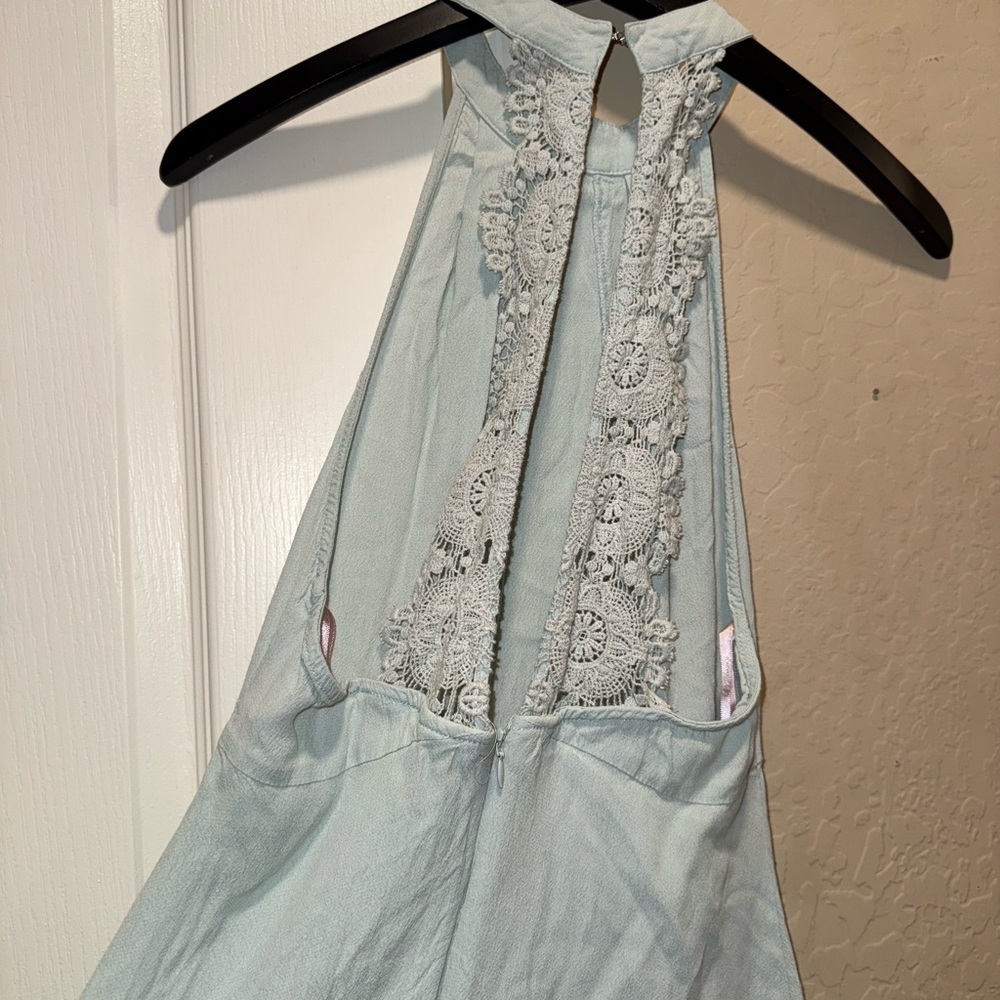 Forever 21 Mint Green Lace Detail Dress - Picture 4 of 5